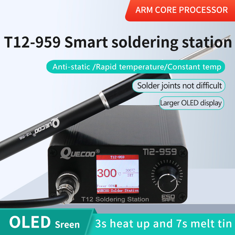 T12 Soldering Station Oled - T12-959 V5.1 Bộ Hàn Que Hàn