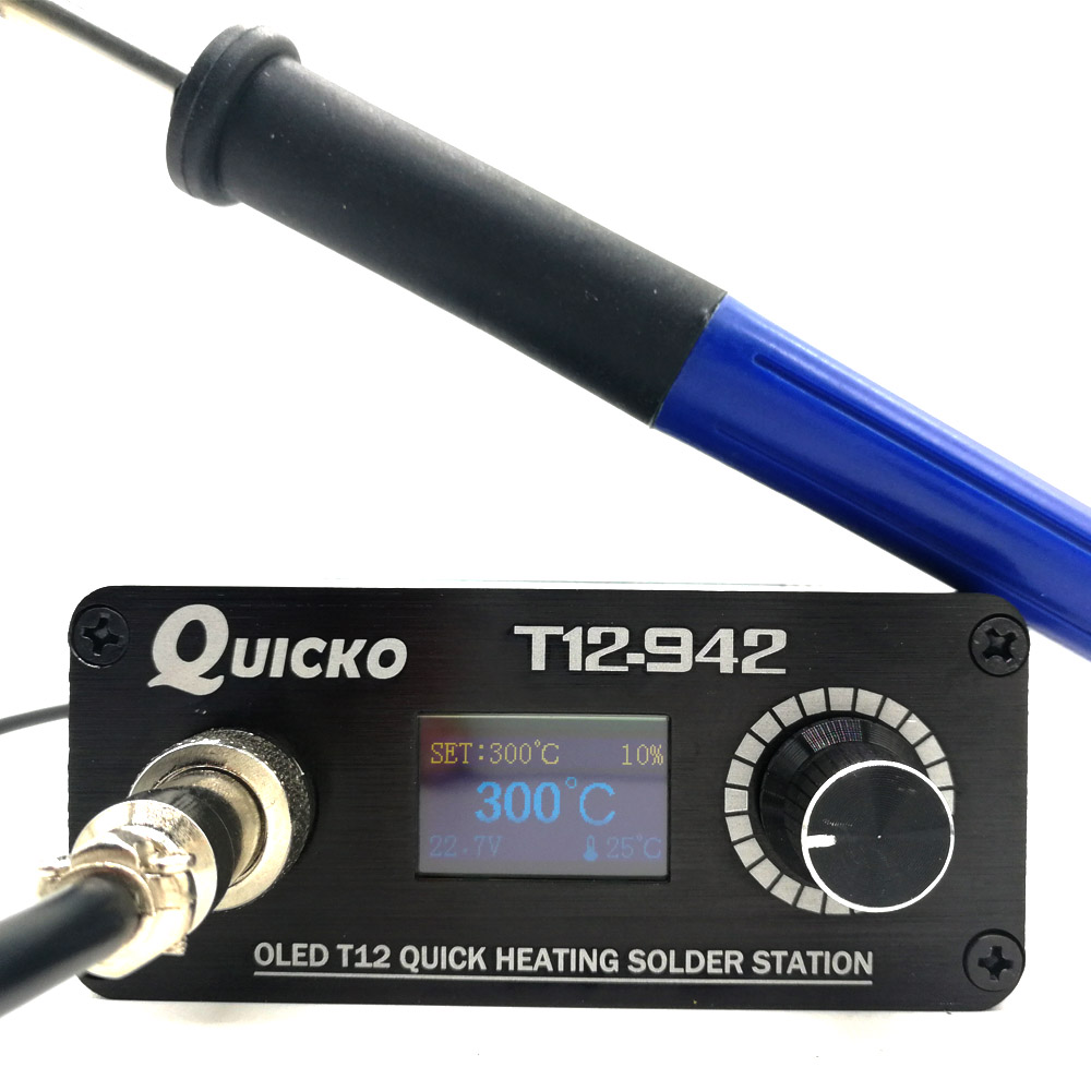T12 Soldering Station Oled - QUICKO MINI T12 STC OLED Kỹ