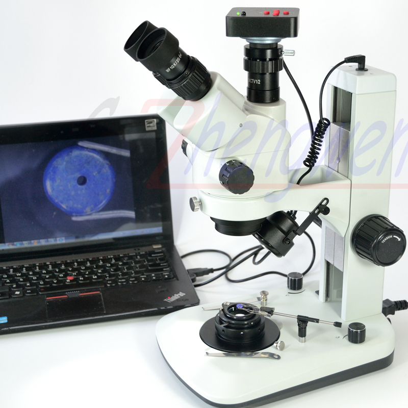 Trinocular Stereo Microscope 7X-45X - FYSCOPE 3.5X-90X 7X-45X Cao Cấp Trang