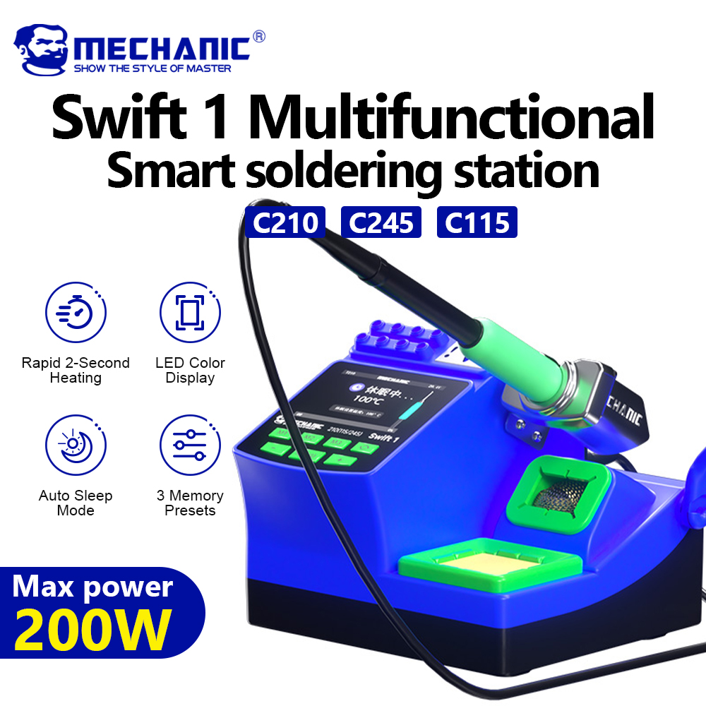 MECHANIC Swift 1 Digital Solde - đánh giá và giá C210 Precision Soldering Station
