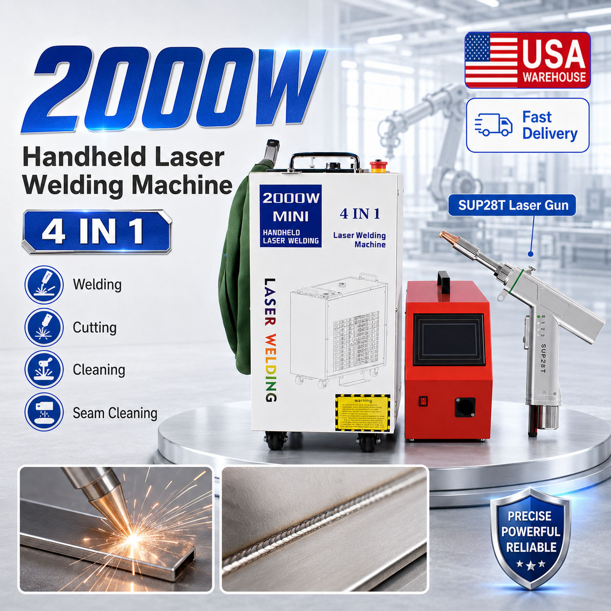 BWT 2000W Fiber Laser Welding  - đánh giá và giá Laser Soldering Machine Handheld
