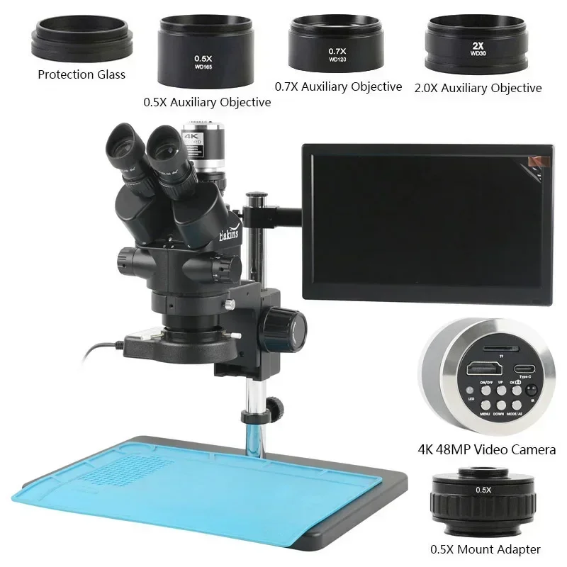 Simul Focal Trinocular Stereo  - đánh giá và giá Trinocular Stereo Microscope 7X-45X