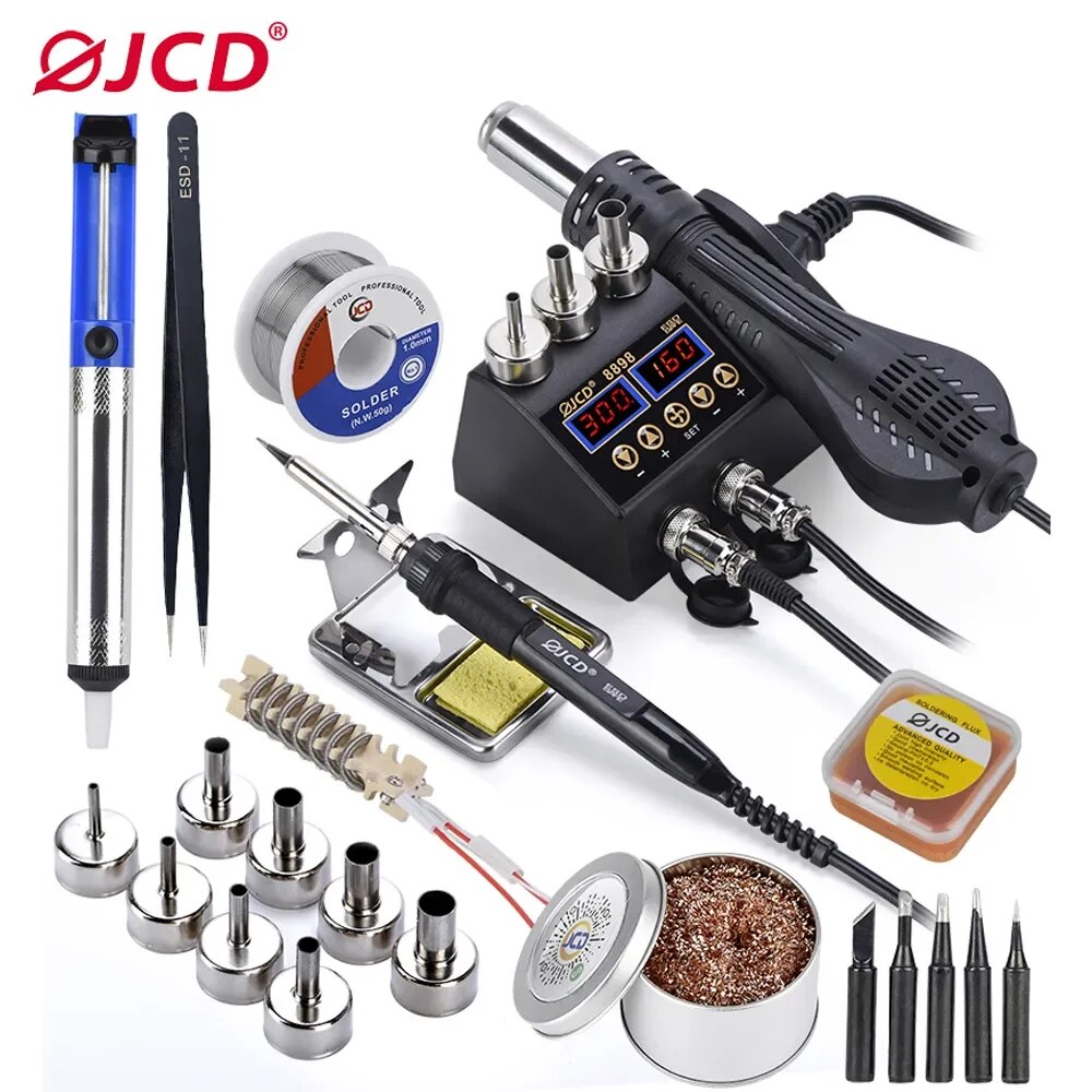 JCD 2 in 1 750W Soldering Stat - đánh giá và giá 2 In 1 Soldering Rework Station 750W