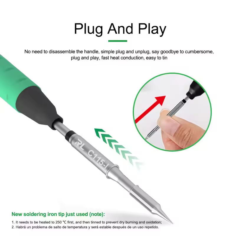 RELIFE C115-K/I/IS Nano-level  - đánh giá và giá C115 Nano Soldering Iron Station