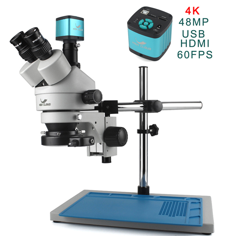 4K 48MP HDMI Camera Set 3.5X 9 - đánh giá và giá Simul-Focal Industrial Microscope 4K Hdmi