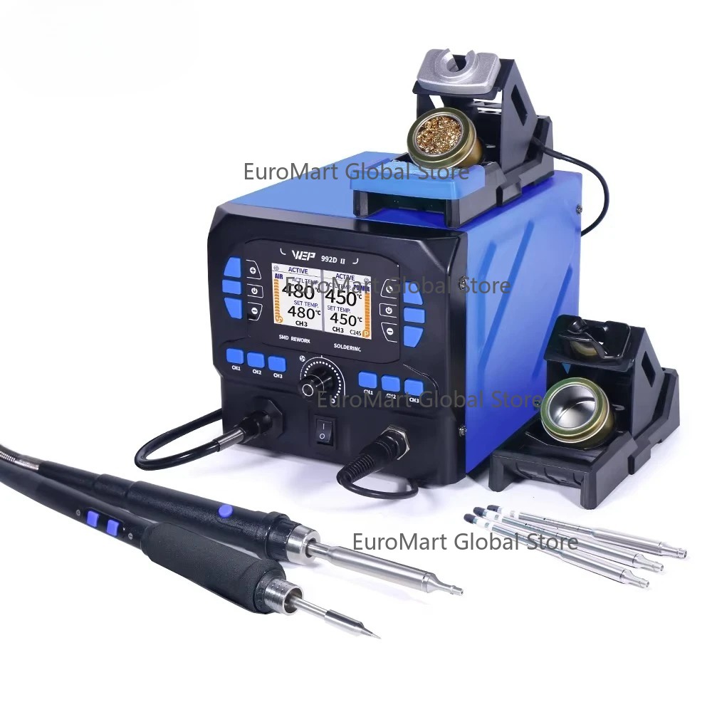 992D-II 2 In 1 LCD Display  Ho - đánh giá và giá C210 Precision Soldering Station