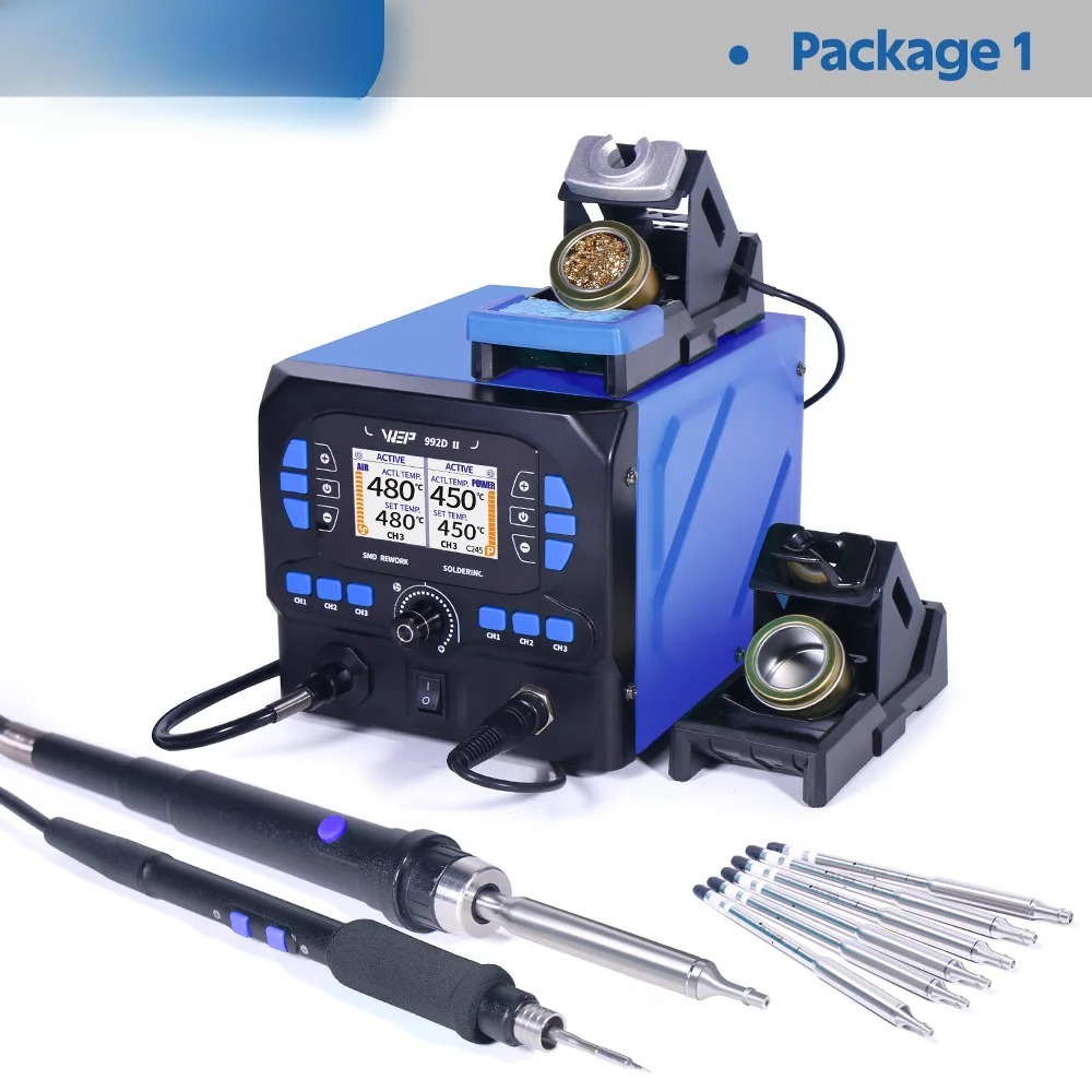 992D-II 2 In 1 LCD Display  Ho - đánh giá và giá C210 Precision Soldering Station