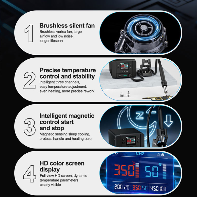 QUICK K8 Pro Intelligent Hot A - đánh giá và giá Infrared Bga Rework Station