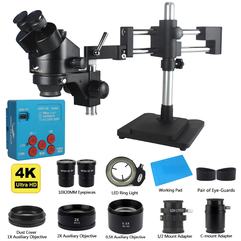 4K 48MP HDMI USB Industrial Ca - đánh giá và giá Simul-Focal Industrial Microscope 4K Hdmi