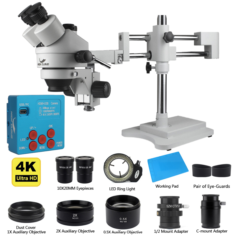 4K 48MP HDMI USB Industrial Ca - đánh giá và giá Simul-Focal Industrial Microscope 4K Hdmi