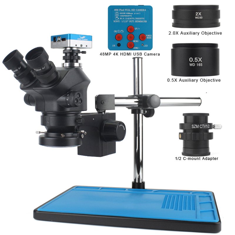 48MP 4K HDMI USB Video Camera  - đánh giá và giá Simul-Focal Industrial Microscope 4K Hdmi