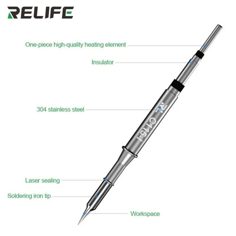 RELIFE C115-K/I/IS Nano-level  - đánh giá và giá C115 Nano Soldering Iron Station