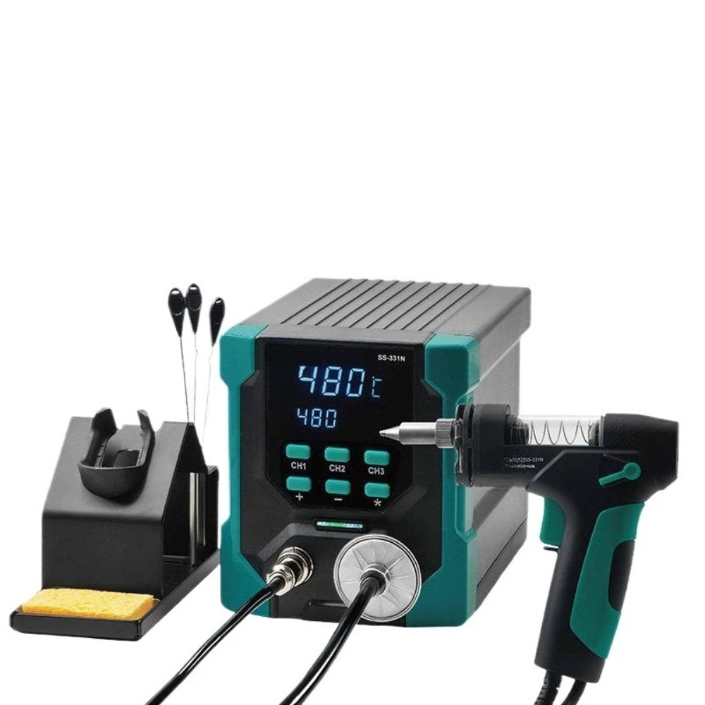 220V SS-331 LCD Electric Desol - đánh giá và giá Desoldering Pump Electric Vacuum Station