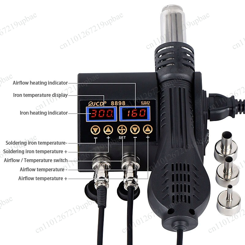 8898 2‑in‑1 750W LCD Digital S - đánh giá và giá 2 In 1 Soldering Rework Station 750W