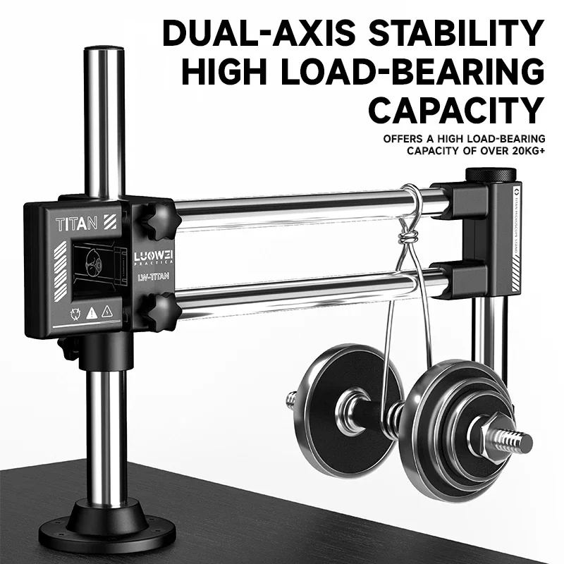 LUOWEI LW-GK02 Biaxal Double B - đánh giá và giá Articulating Arm Boom Stand Microscope