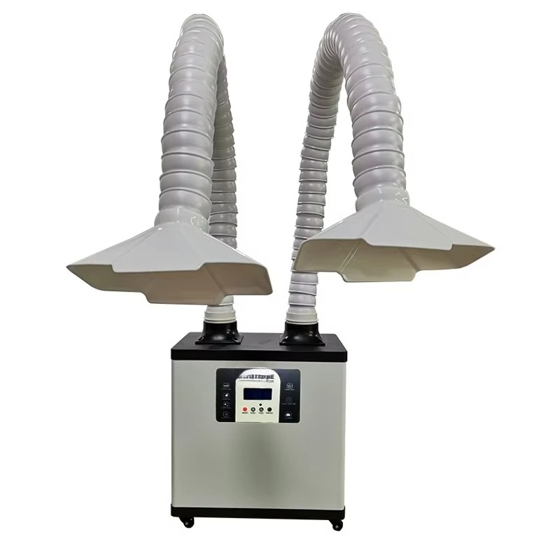 C200Y Portable High Power Dual - đánh giá và giá Fume Extractor Soldering Dual Arm