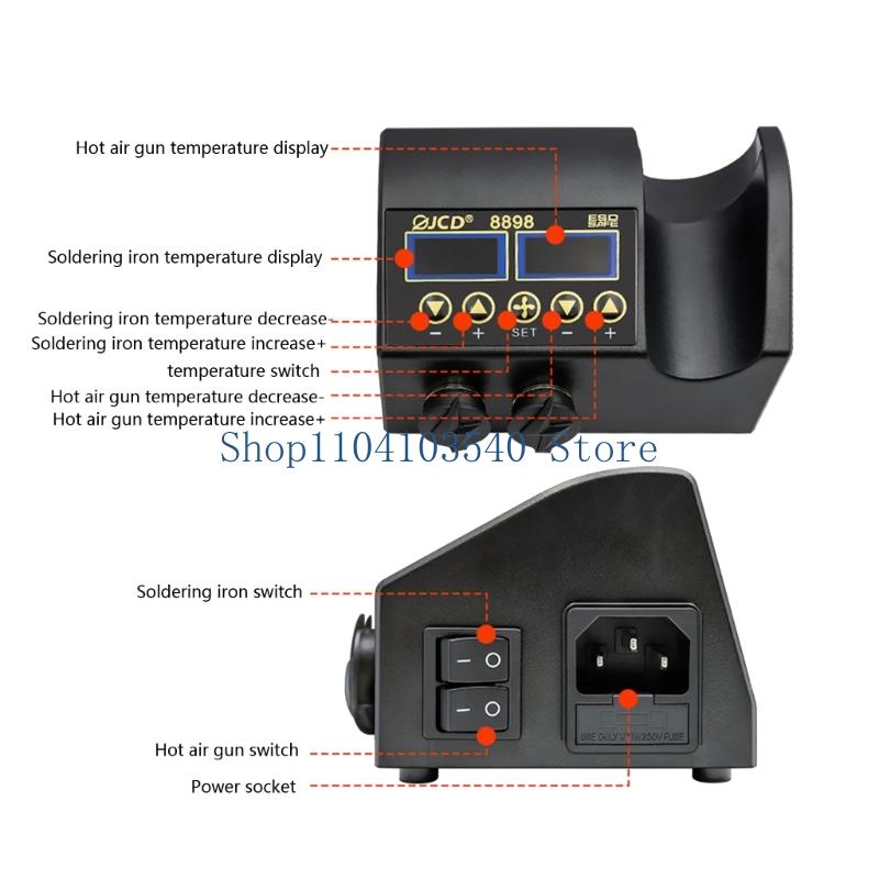 02DC 750W Trạm Hàn 2 TRONG 1 H - đánh giá và giá 2 In 1 Soldering Rework Station 750W