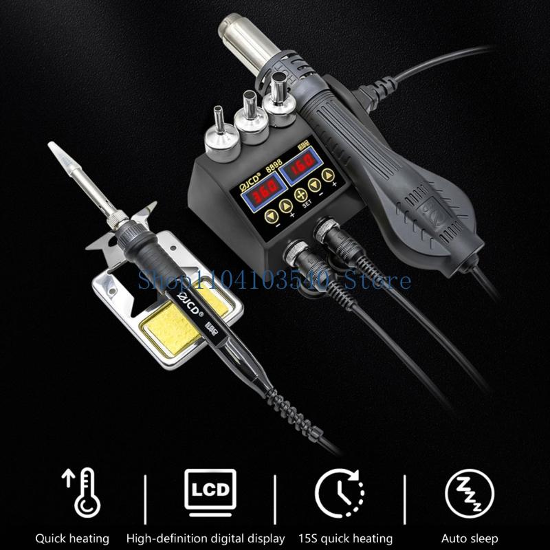 02DC 750W Trạm Hàn 2 TRONG 1 H - đánh giá và giá 2 In 1 Soldering Rework Station 750W