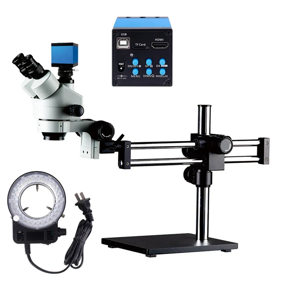 2026/Steady Base Double Boom S - đánh giá và giá Trinocular Stereo Microscope 7X-45X