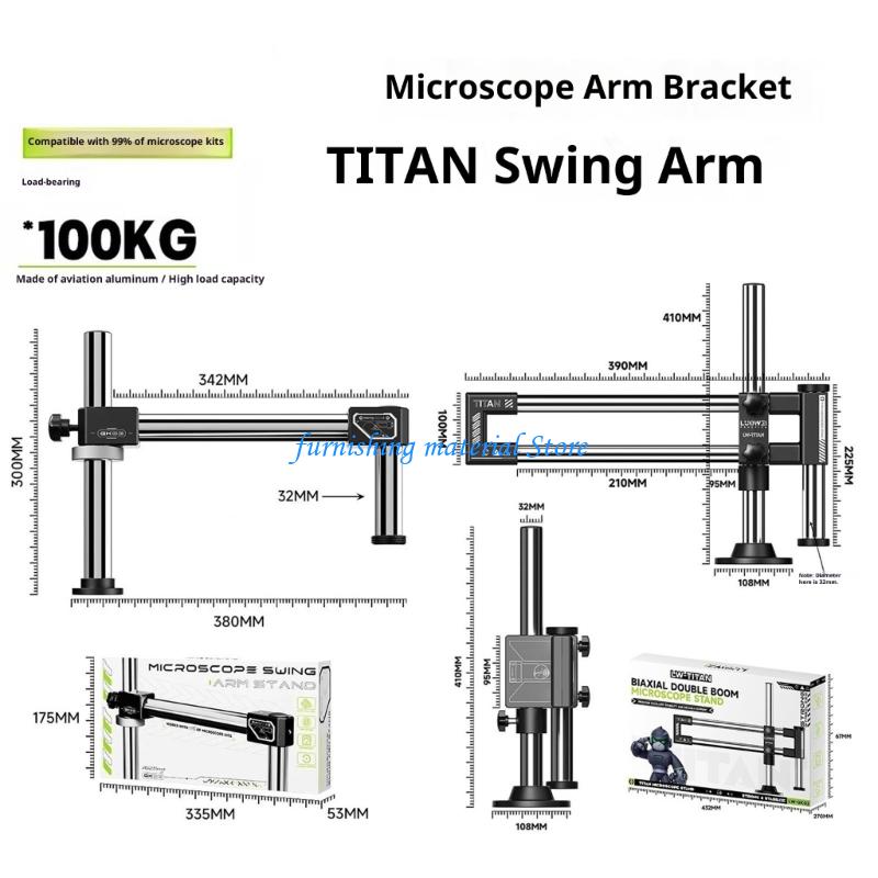 Y5GD Double Arm Boom Stand Bàn - đánh giá và giá Articulating Arm Boom Stand Microscope