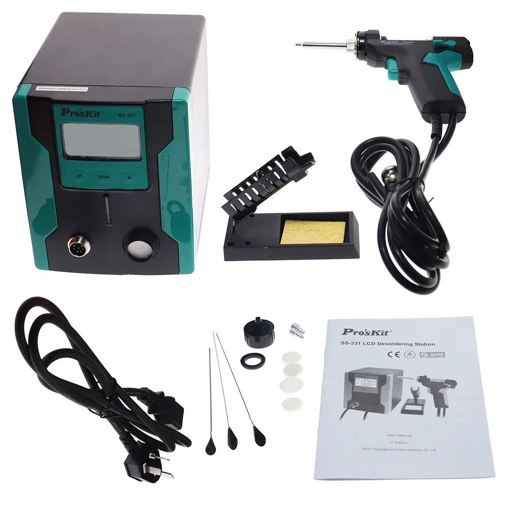 SS-331 LCD Digital Electric De - đánh giá và giá Desoldering Pump Electric Vacuum Station