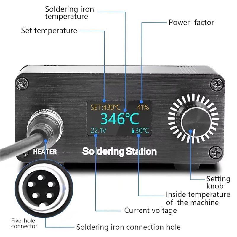 ABYN-Professional T12 Portable - đánh giá và giá T12 Soldering Station Oled