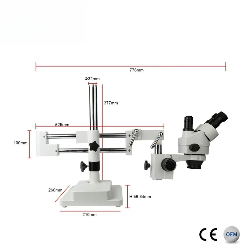 2026/Kaisi 7X-45X Zoom Electro - đánh giá và giá Trinocular Stereo Microscope 7X-45X