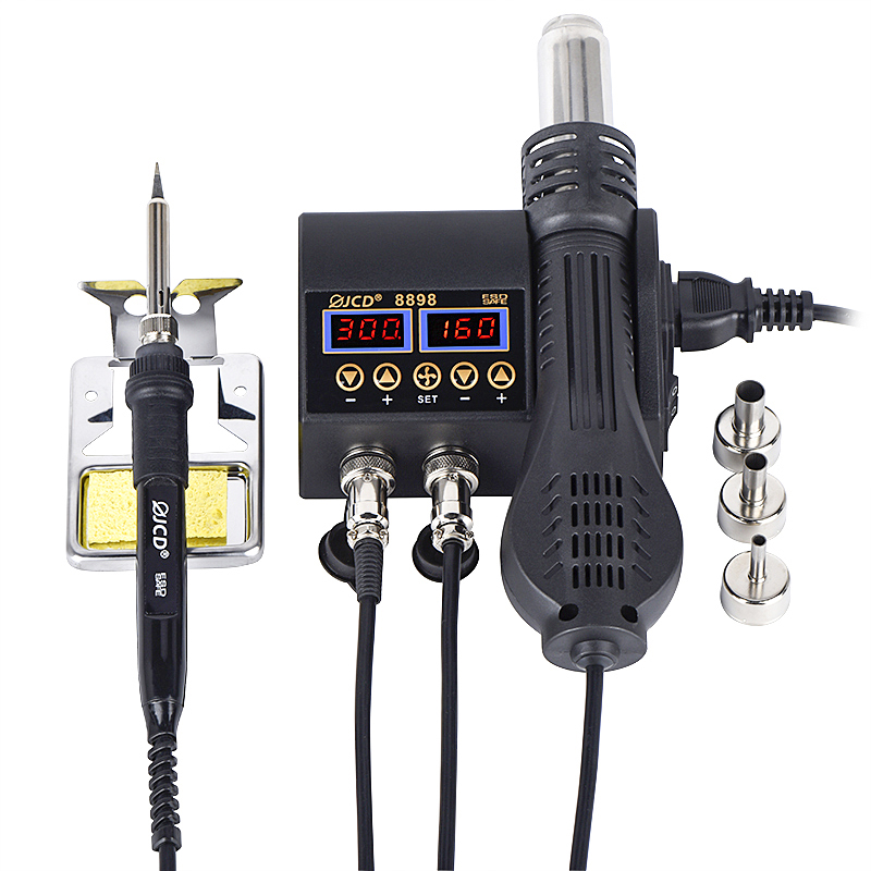 JCD 2 in 1 8898 Soldering Stat - đánh giá và giá 2 In 1 Soldering Rework Station 750W